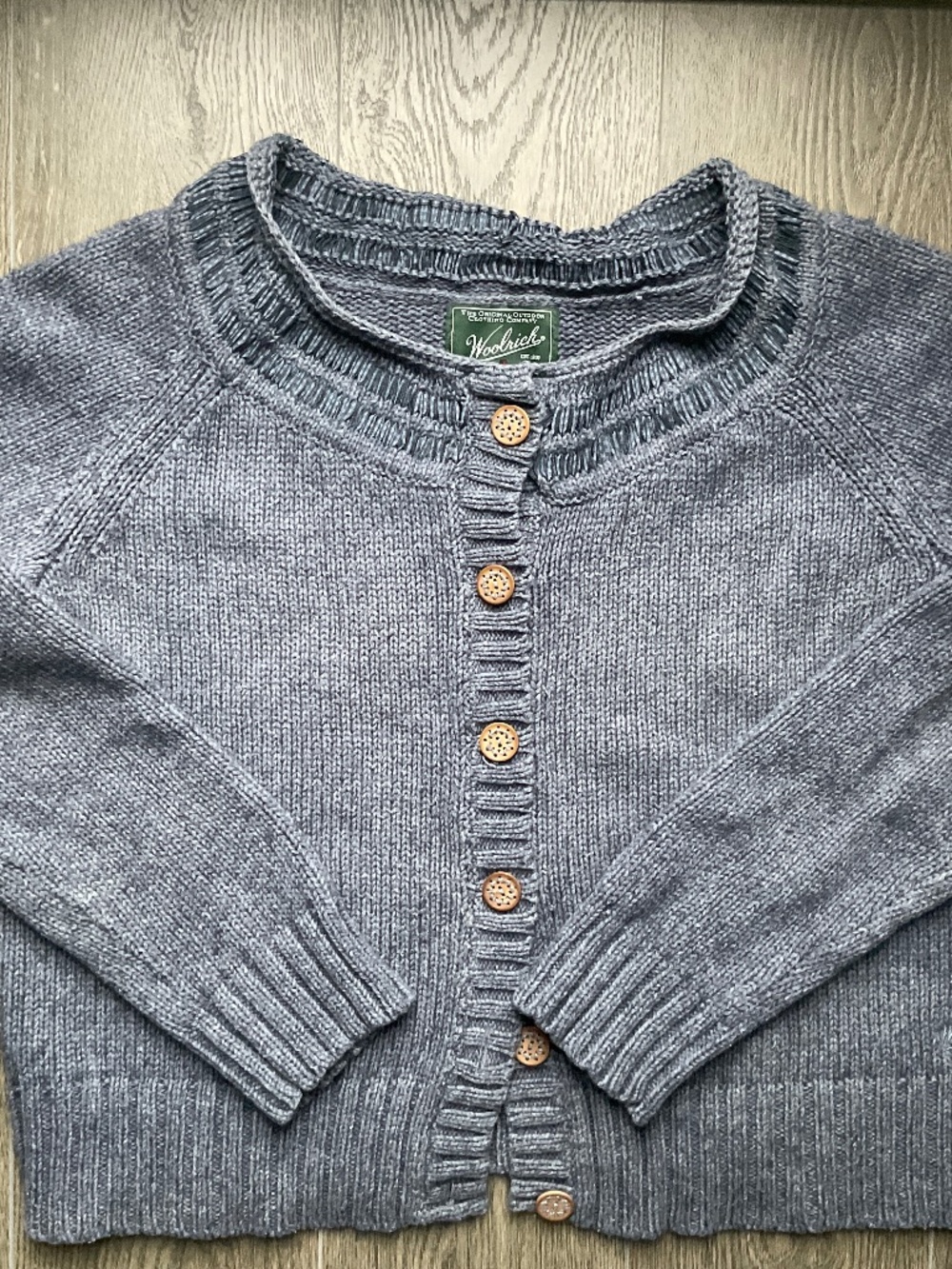 Woolrich 90’s Merino Wool & Cotton Blend Cardigan Size XL